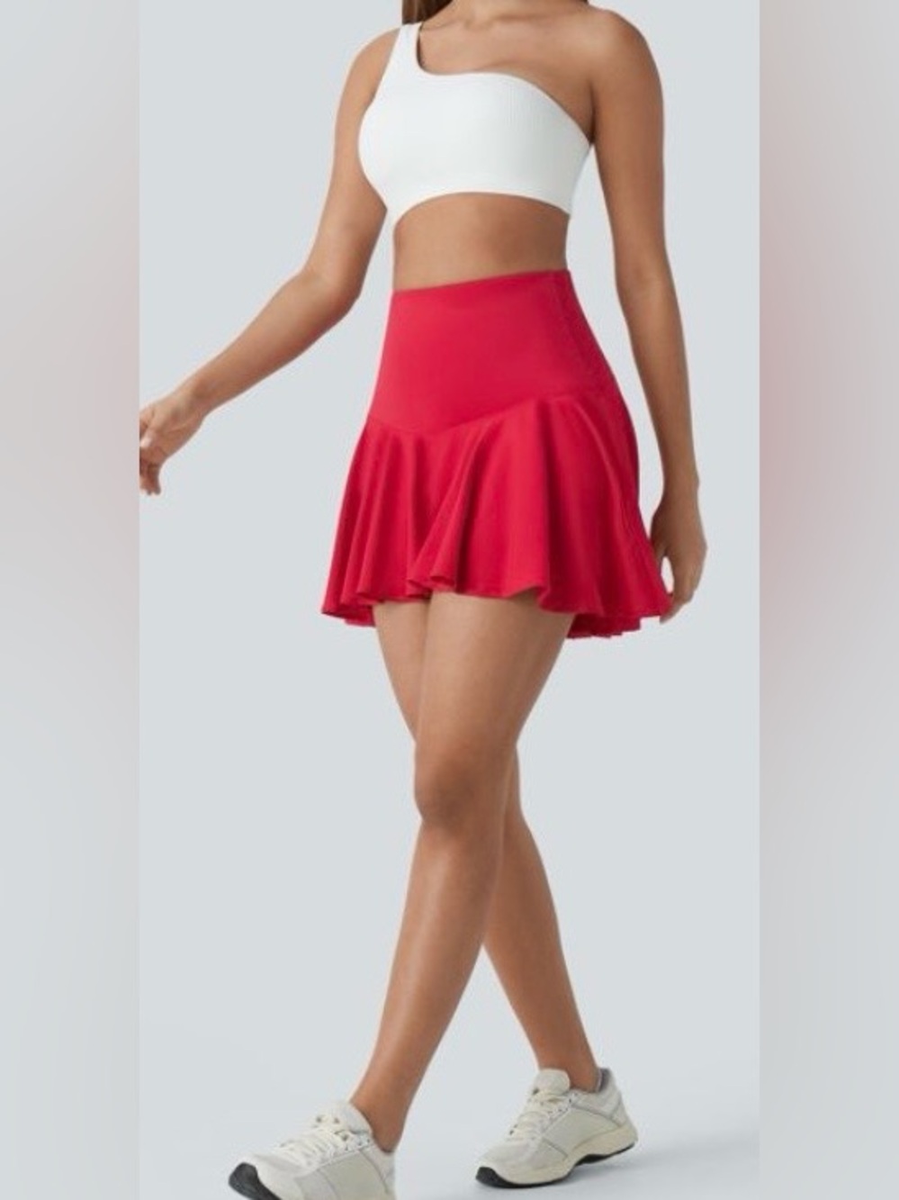 LARGE.  HALARA TUMMY CONTROL FLARED FLOWY 2 IN 1. SKORT